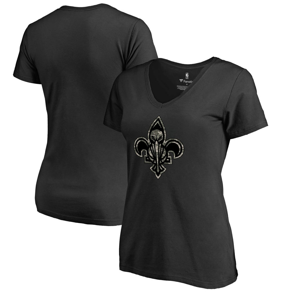 New Orleans Pelicans Women's Cloak Camo V-Neck T-Shirt Discount