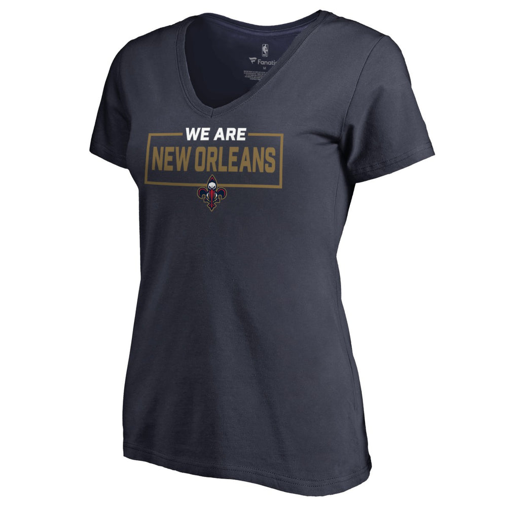 New Orleans Pelicans Women's We Are Iconic Collection V-Neck T-Shirt For Sale