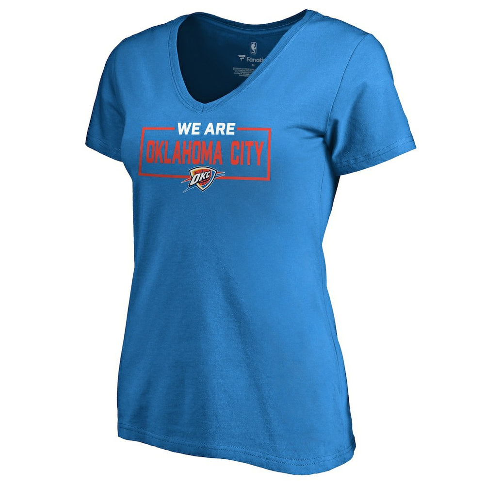 Oklahoma City Thunder Women's We Are Iconic Collection V-Neck T-Shirt Discount