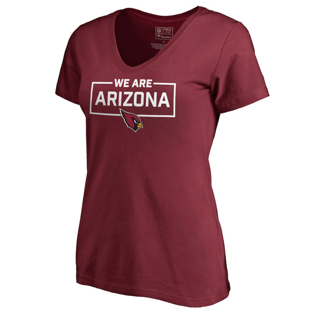Arizona Cardinals  Women's We Are Icon V-Neck T-Shirt