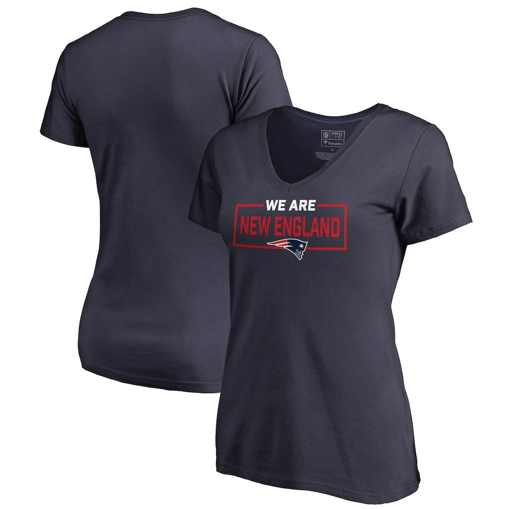 New England Patriots  Women's We Are Icon V-Neck T-Shirt