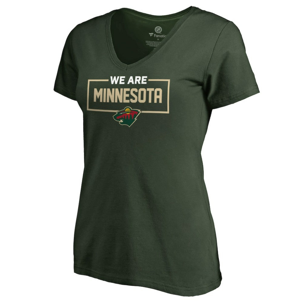 Minnesota Wild Women's Iconic Collection V-Neck T-Shirt For Sale