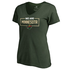 Minnesota Wild Women's Iconic Collection V-Neck T-Shirt For Sale