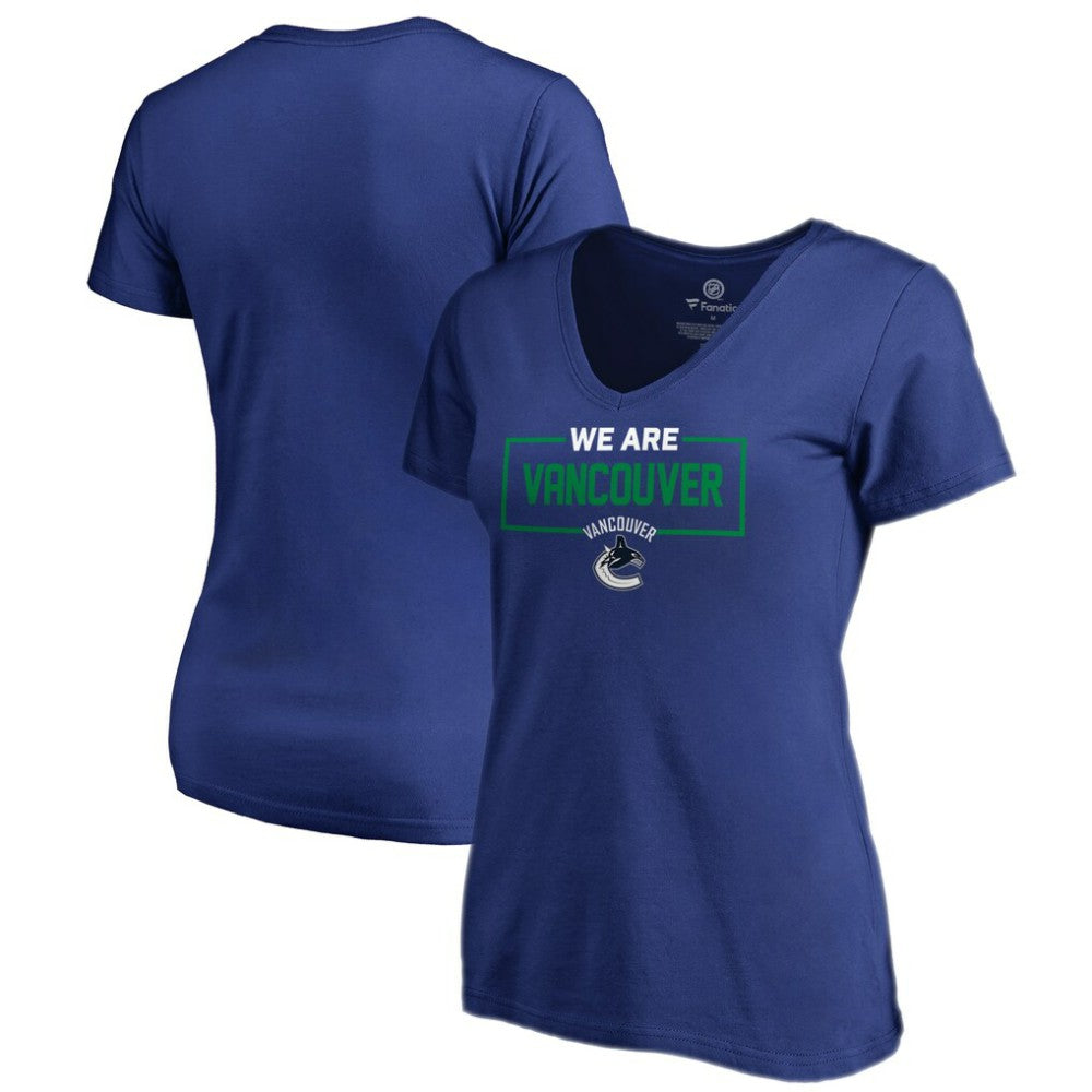 Vancouver Canucks Women's Iconic Collection V-Neck T-Shirt Sale