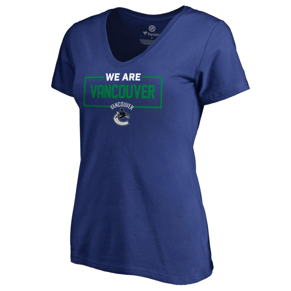 Vancouver Canucks Women's Iconic Collection V-Neck T-Shirt Sale