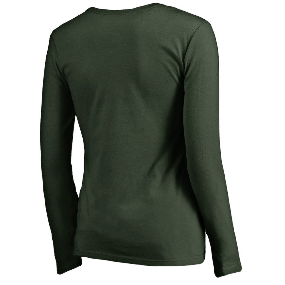 Minnesota Wild Women's Iconic Collection We Are Long Sleeve V-Neck T-Shirt Discount