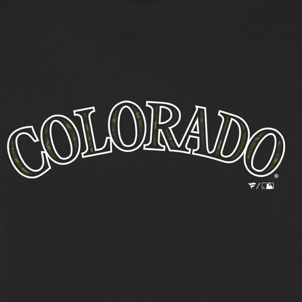 Colorado Rockies Armed Forces Wordmark T-Shirt | MLB US