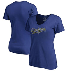 Los Angeles Dodgers Women's Armed Forces Wordmark T-Shirt | MLB New