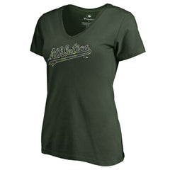 Athletics Women's Armed Forces Wordmark T-Shirt | MLB New