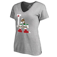 Los Angeles Dodgers Women's Hometown Collection Cali Flag T-Shirt | MLB For sale