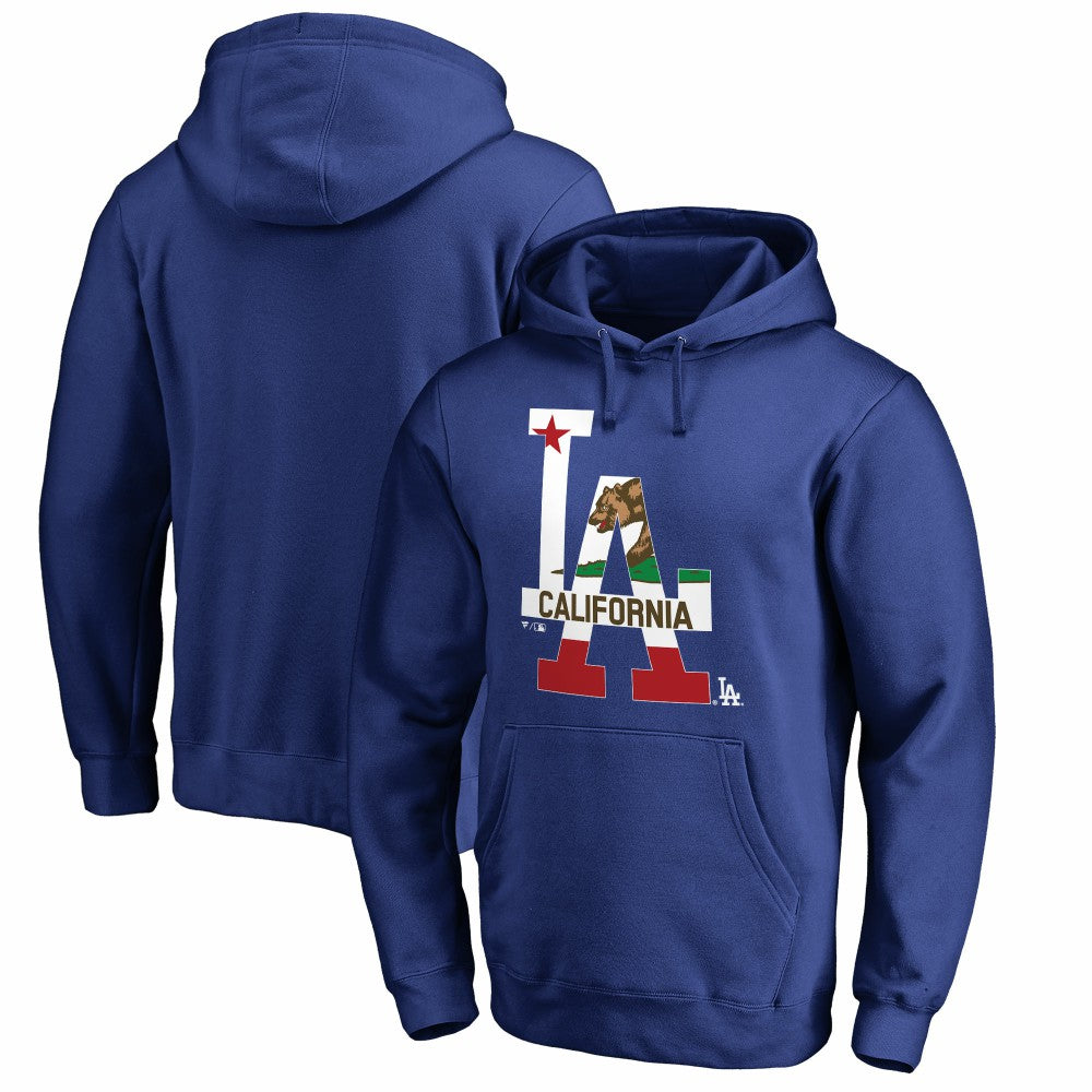Los Angeles Dodgers Hometown Collection Cali Flag Pullover Hoodie | MLB For sale