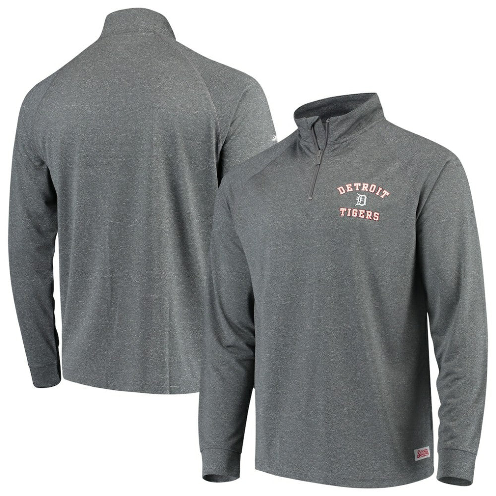 Detroit Tigers Stitches Team Raglan Quarter-Zip Pullover Jacket | MLB Near me