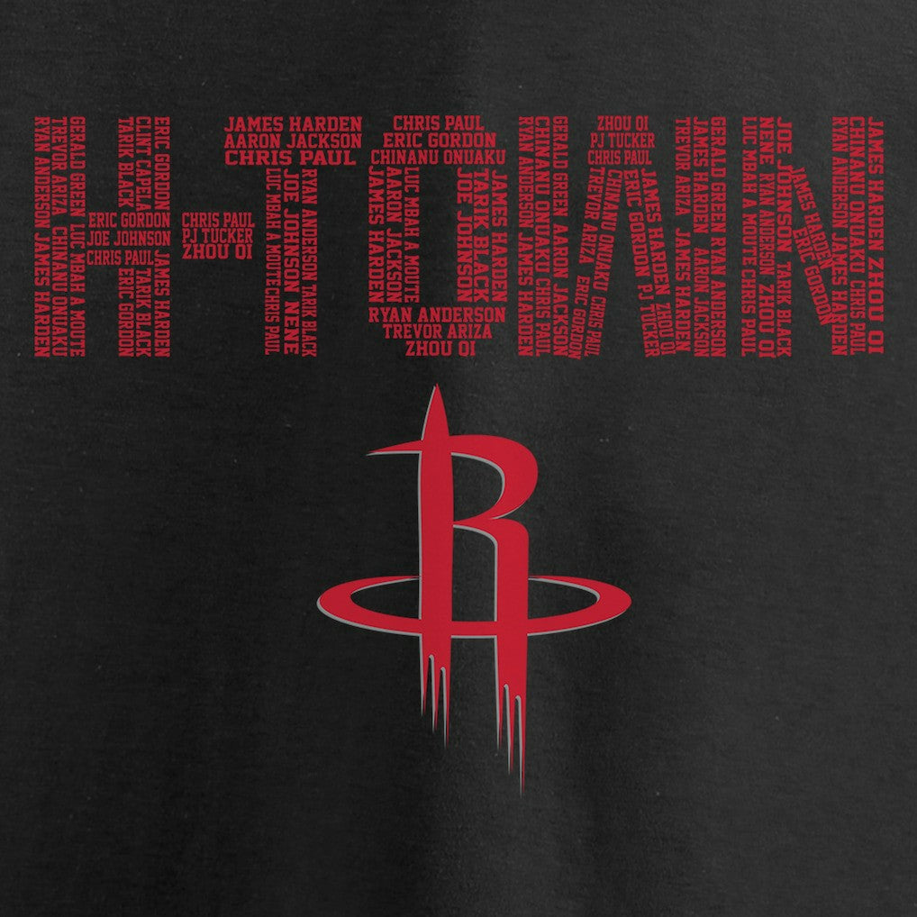 Houston Rockets Hometown Collection Repeating Roster T-Shirt Discount