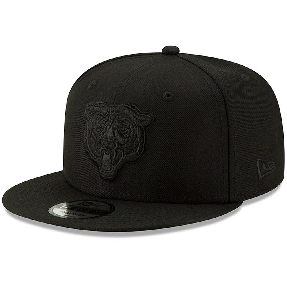 Chicago Bears New Era Black On Black 9FIFTY Adjustable Hat
