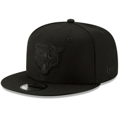 Chicago Bears New Era Black On Black 9FIFTY Adjustable Hat