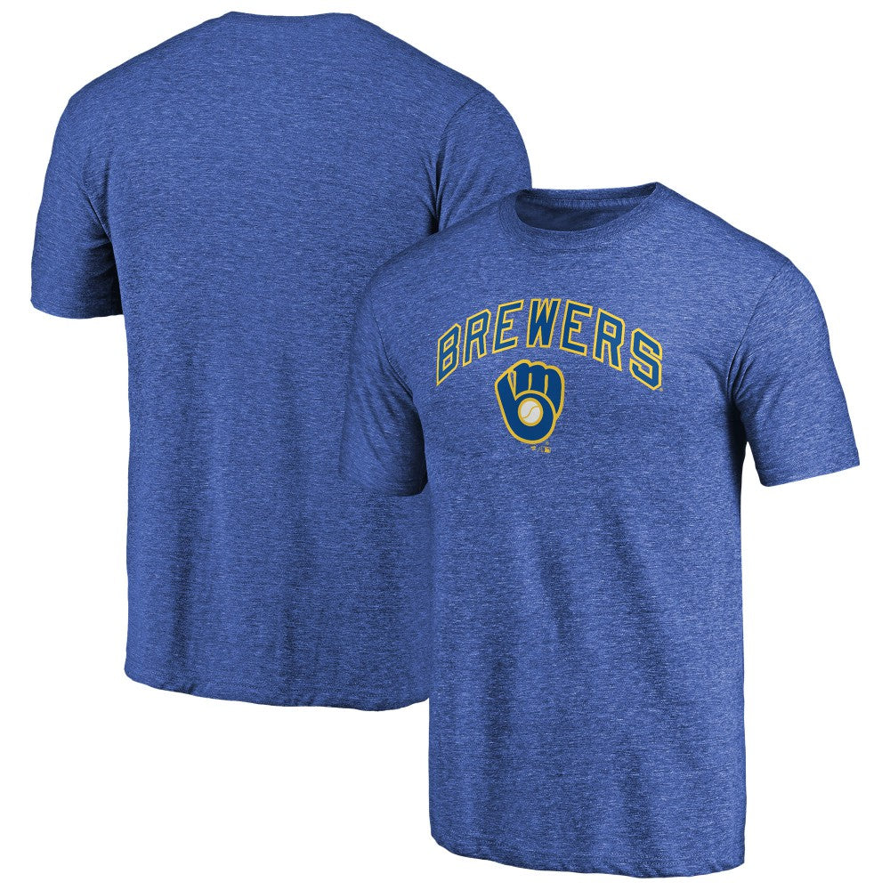 Milwaukee Brewers Vintage Cooperstown Collection Wahconah Tri-Blend T-Shirt | MLB Sale