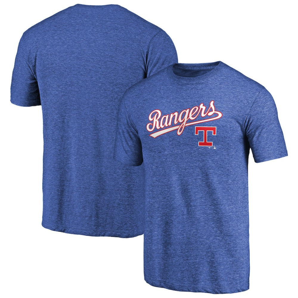Texas Rangers Vintage Cooperstown Collection Wahconah Tri-Blend T-Shirt | MLB Outlet