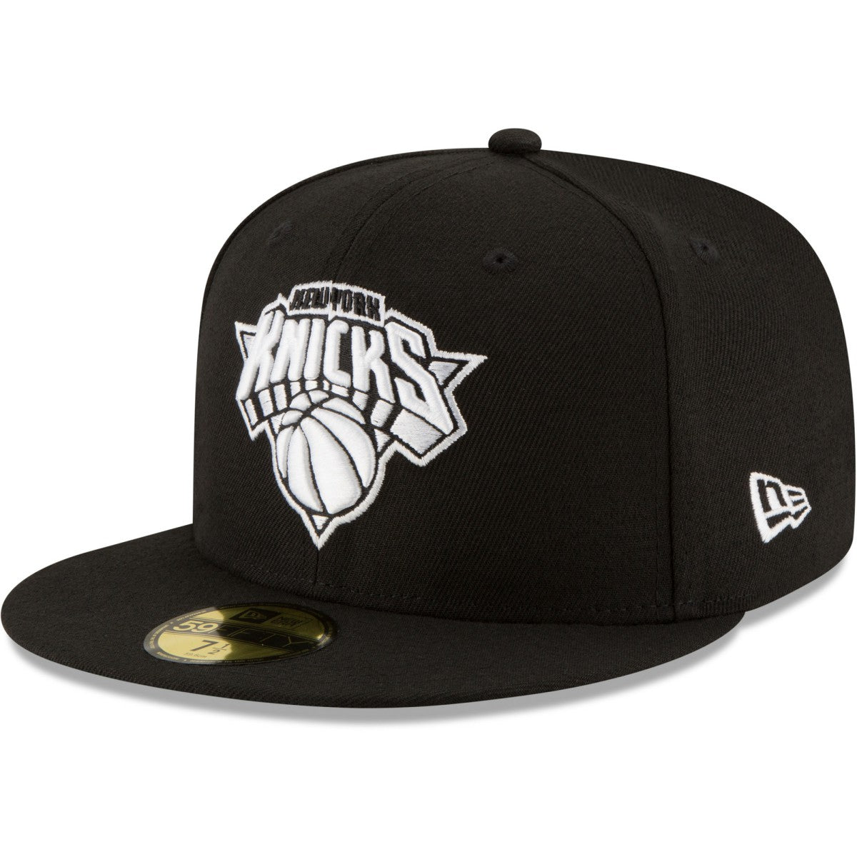 New York Knicks Black & White Logo 59FIFTY Fitted Hat Outlet