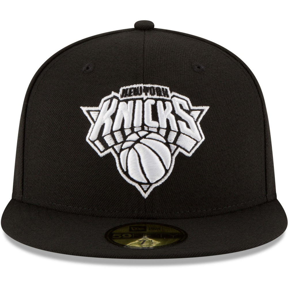 New York Knicks Black & White Logo 59FIFTY Fitted Hat Outlet