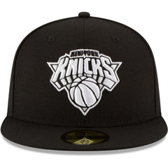 New York Knicks Black & White Logo 59FIFTY Fitted Hat Outlet