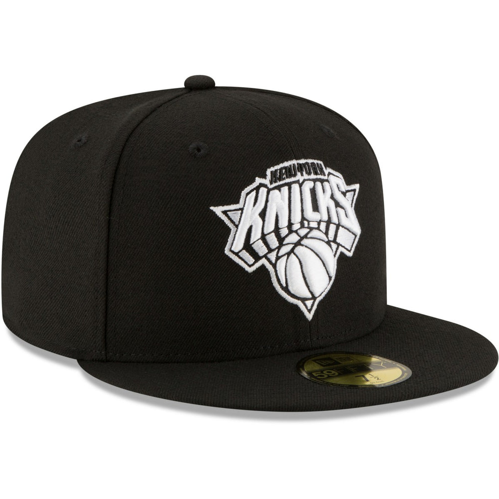 New York Knicks Black & White Logo 59FIFTY Fitted Hat Outlet