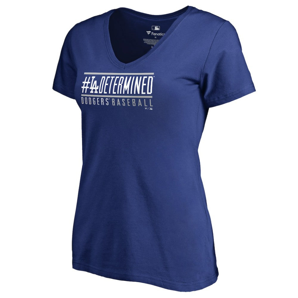 Los Angeles Dodgers Women's Hometown Collection Determined V-Neck T-Shirt | MLB Near me