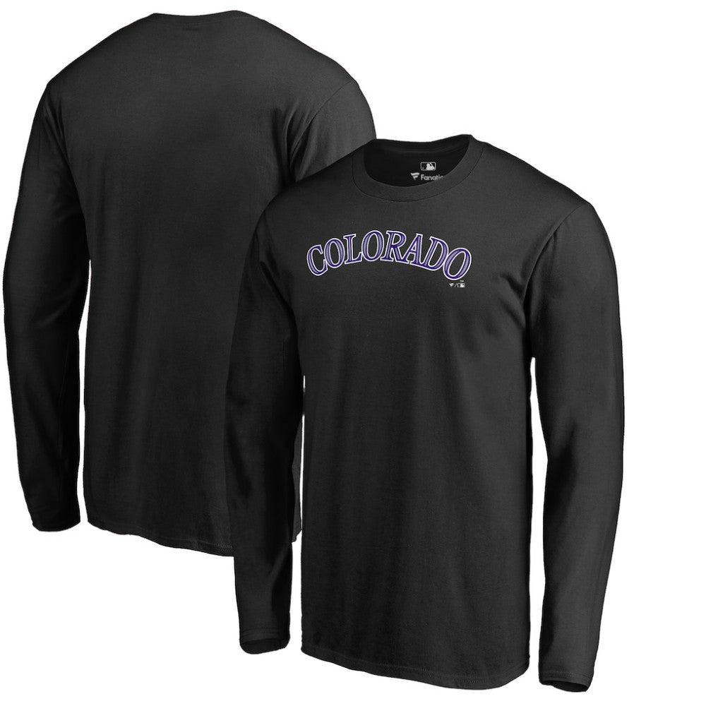 Colorado Rockies Team Wordmark Long Sleeve T-Shirt | MLB Sale