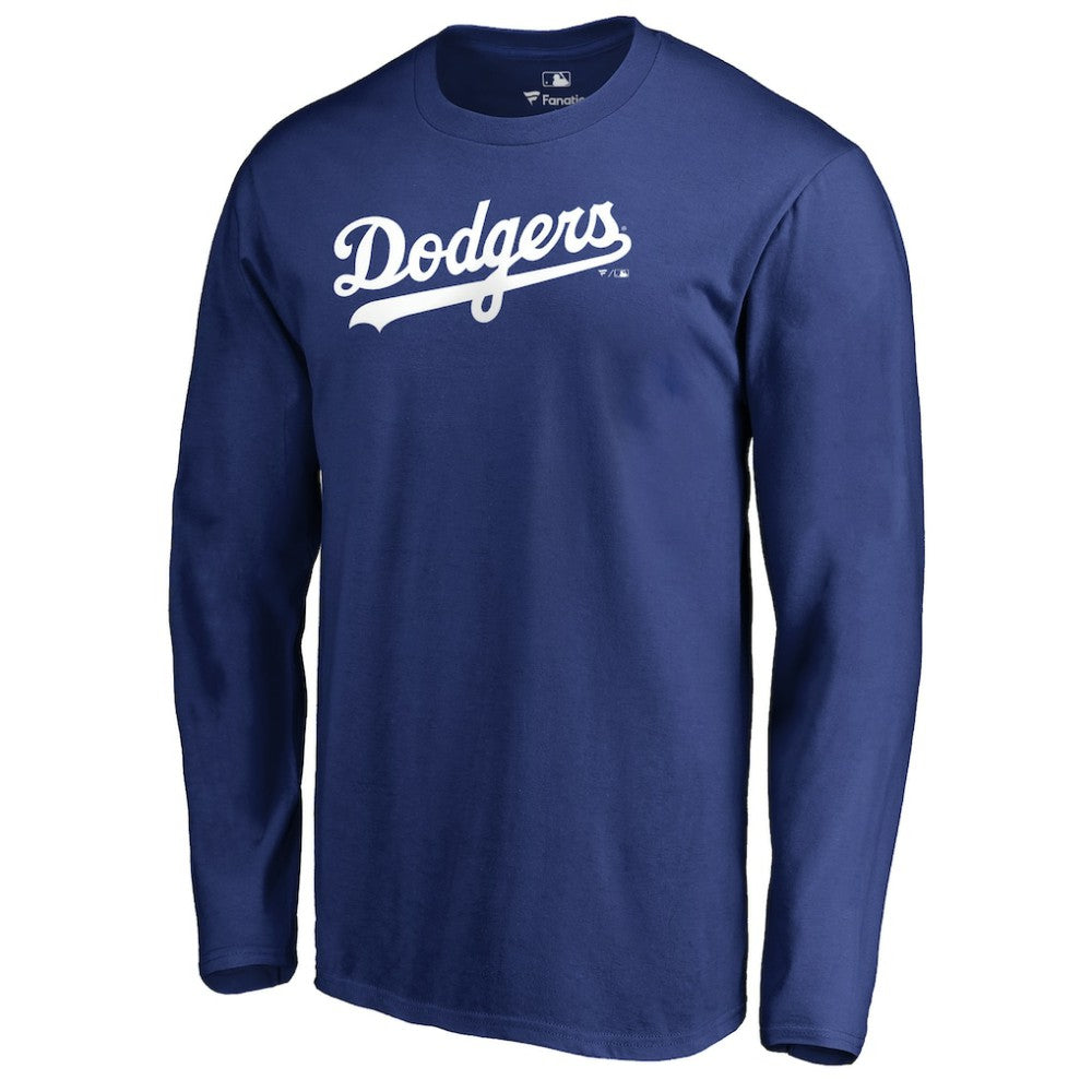 Los Angeles Dodgers Team Wordmark Long Sleeve T-Shirt | MLB For sale