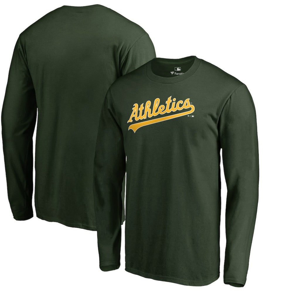 Athletics Team Wordmark Long Sleeve T-Shirt | MLB Online