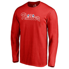 Philadelphia Phillies Team Wordmark Long Sleeve T-Shirt | MLB Sale