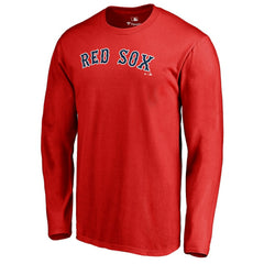 Boston Red Sox Team Wordmark Long Sleeve T-Shirt | MLB On Sale