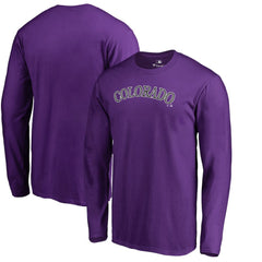 Colorado Rockies Team Wordmark Long Sleeve T-Shirt | MLB Shop
