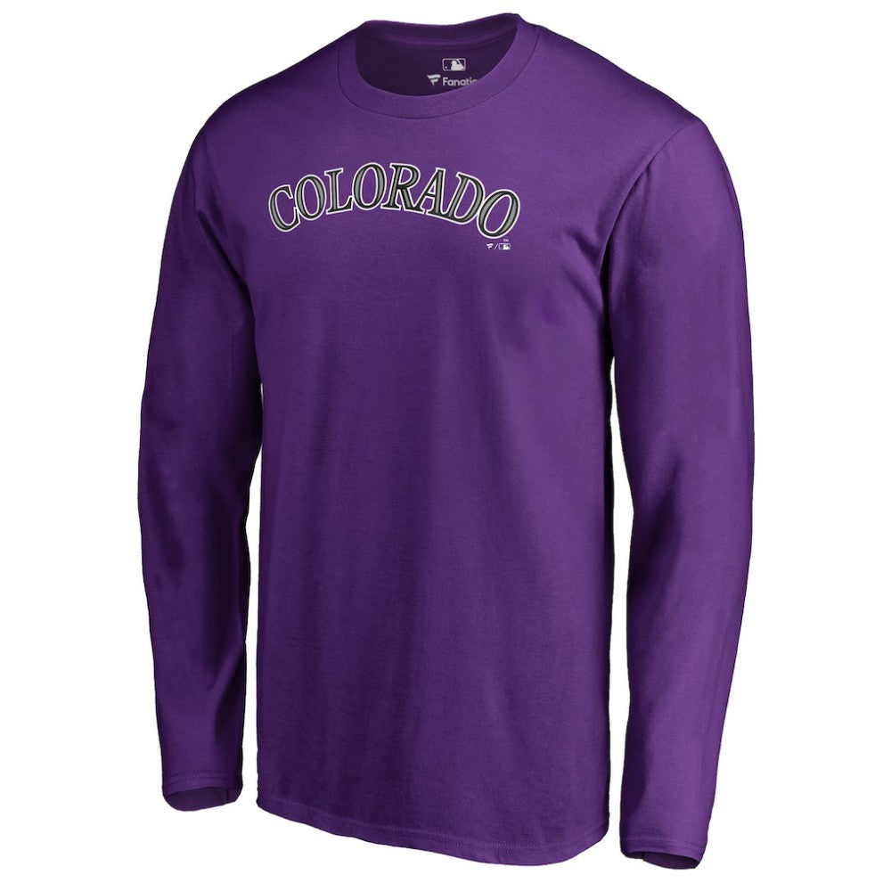 Colorado Rockies Team Wordmark Long Sleeve T-Shirt | MLB Shop