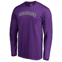 Colorado Rockies Team Wordmark Long Sleeve T-Shirt | MLB Shop
