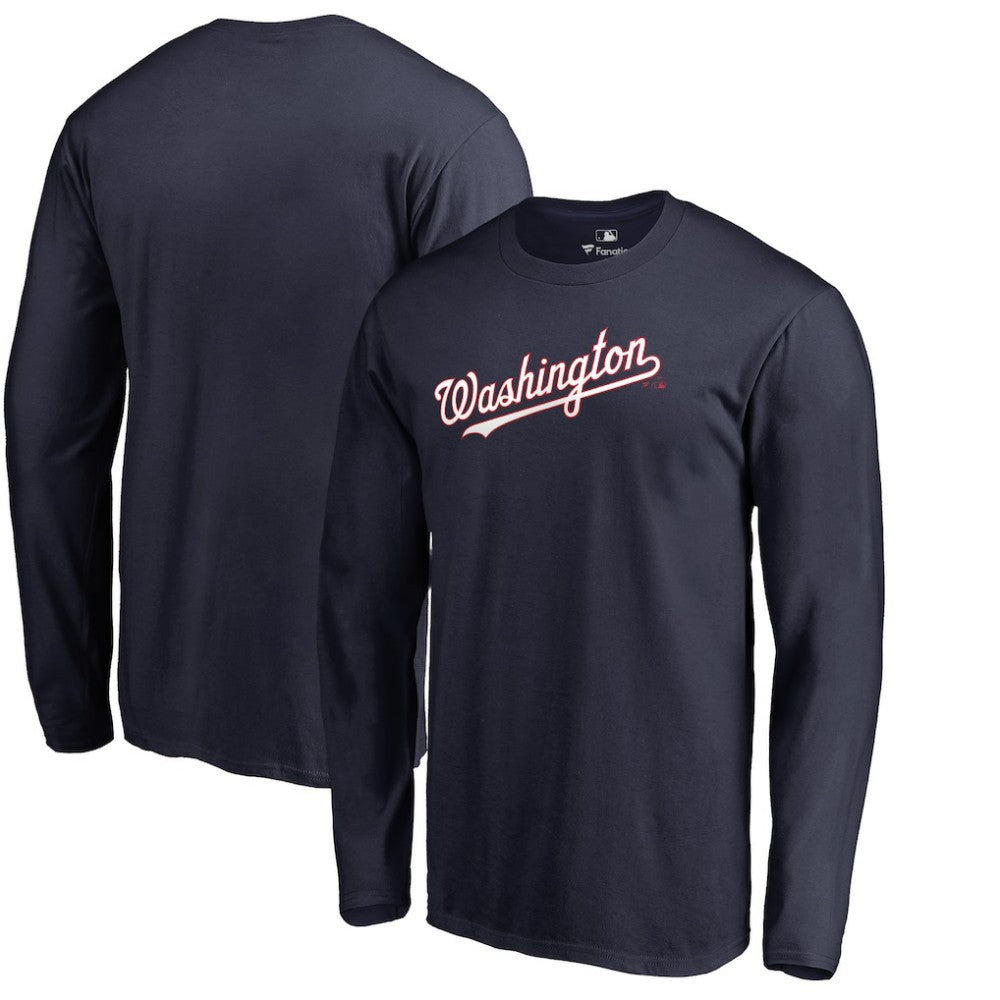 Washington Nationals Team Wordmark Long Sleeve T-Shirt | MLB On Sale