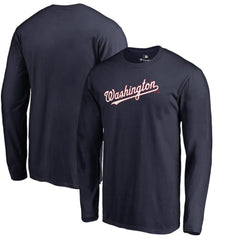 Washington Nationals Team Wordmark Long Sleeve T-Shirt | MLB On Sale