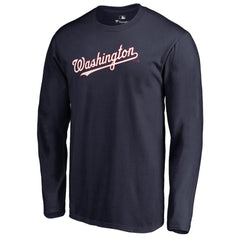 Washington Nationals Team Wordmark Long Sleeve T-Shirt | MLB On Sale