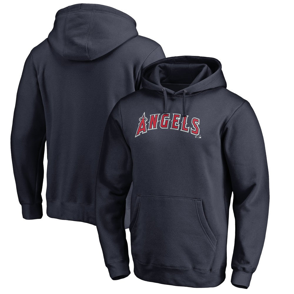 Los Angeles Angels Official Wordmark Fitted Pullover Hoodie | MLB Sale