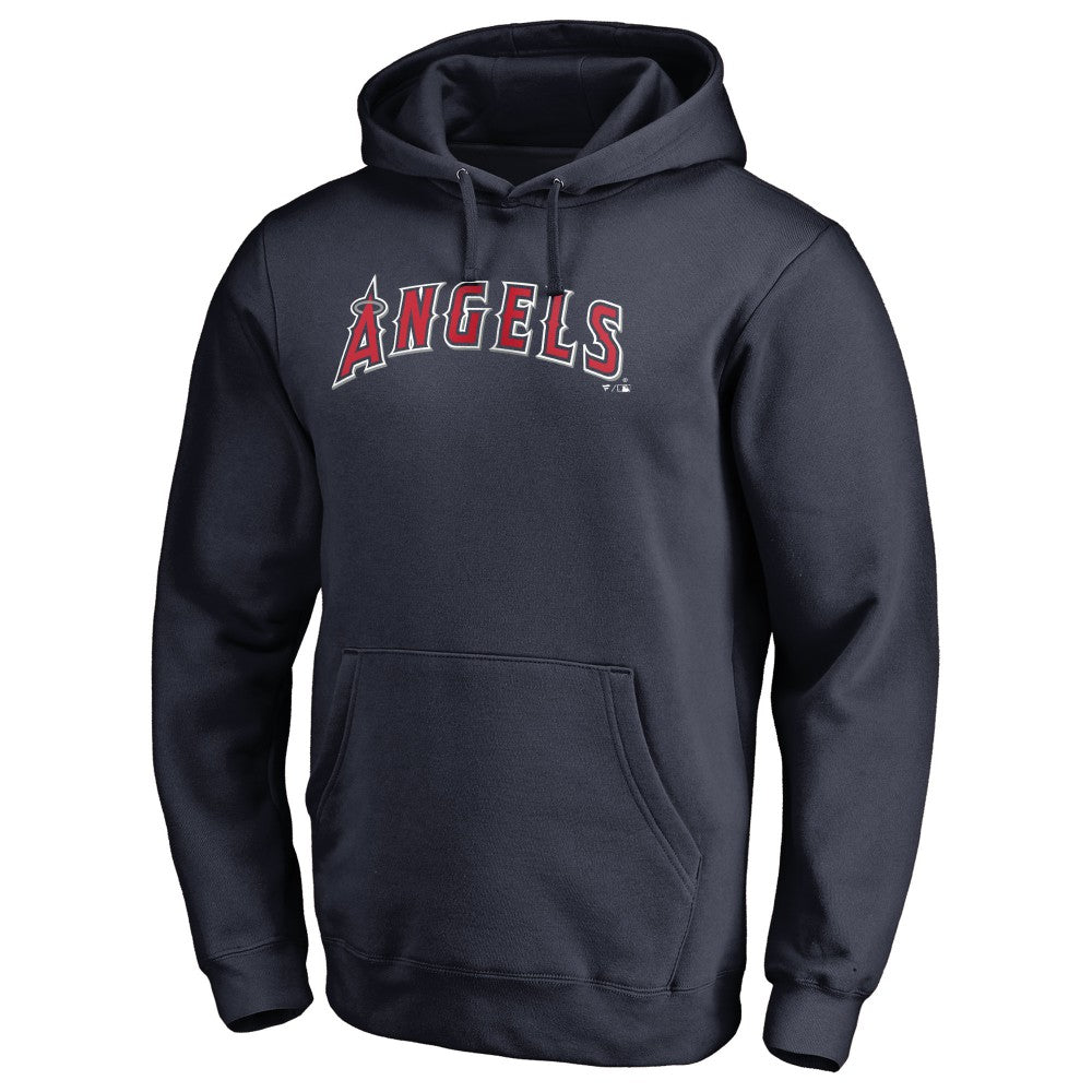 Los Angeles Angels Official Wordmark Fitted Pullover Hoodie | MLB Sale