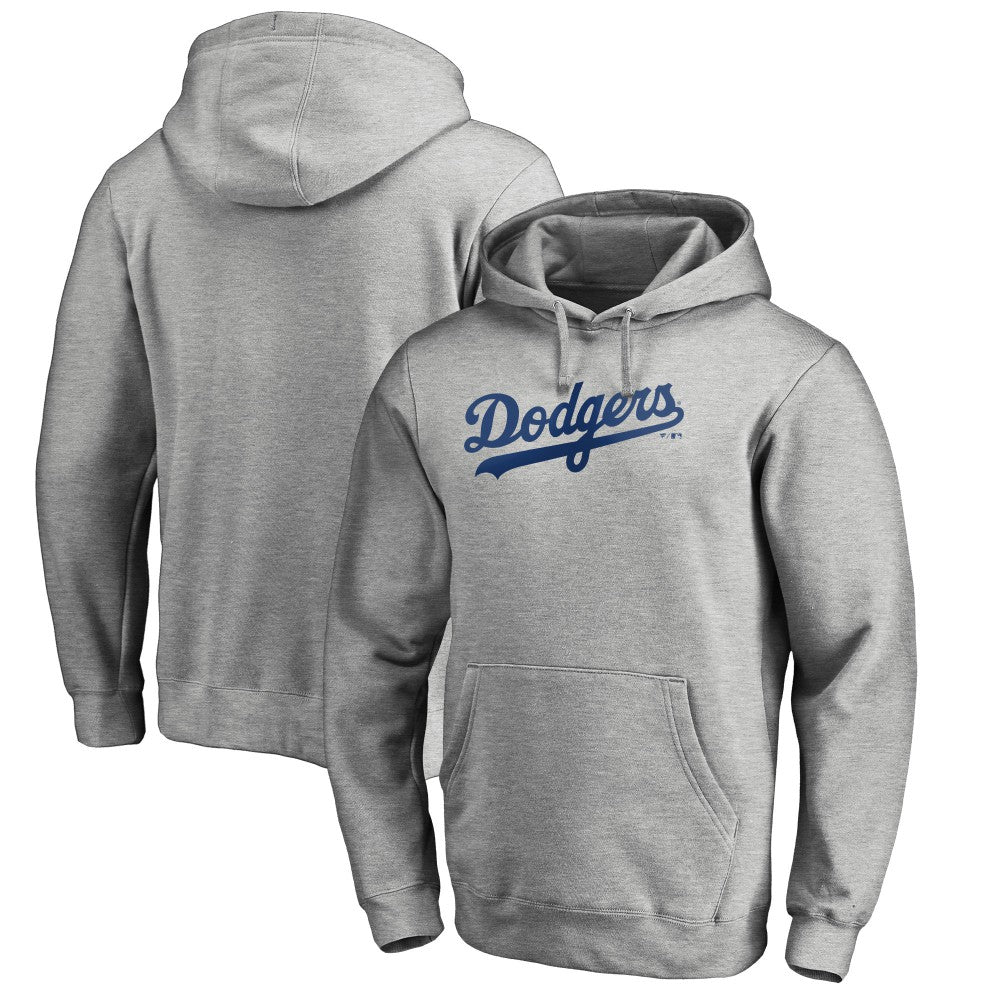 Los Angeles Dodgers Official Wordmark Fitted Pullover Hoodie | MLB Discount