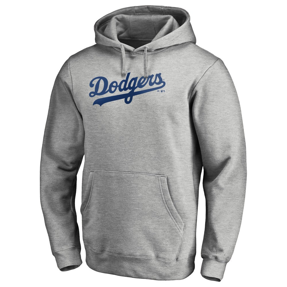 Los Angeles Dodgers Official Wordmark Fitted Pullover Hoodie | MLB Discount