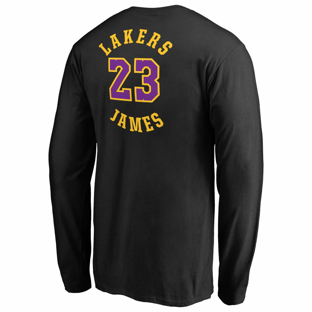 LeBron James Los Angeles Lakers Round About Name & Number Long Sleeve T-Shirt New
