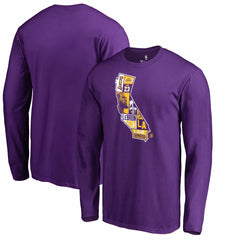 LeBron James Los Angeles Lakers Player State Long Sleeve T-Shirt New