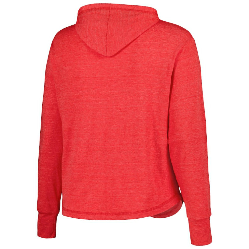 Washington Nationals Soft as a Grape Women's Plus Size Full-Zip Lightweight Hoodie Top | MLB Near me