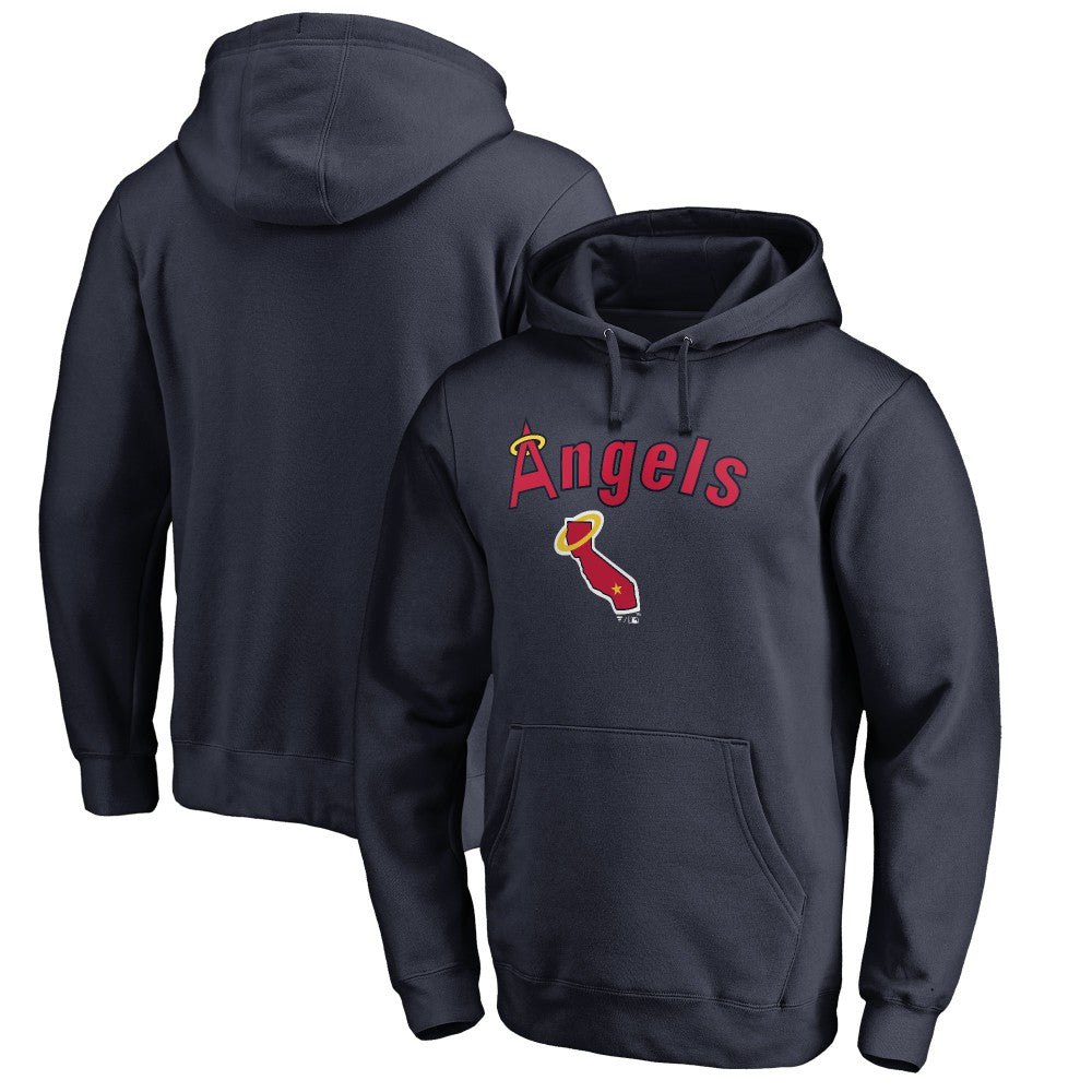 Los Angeles Angels Vintage Cooperstown Collection Wahconah Fitted Pullover Hoodie | MLB New