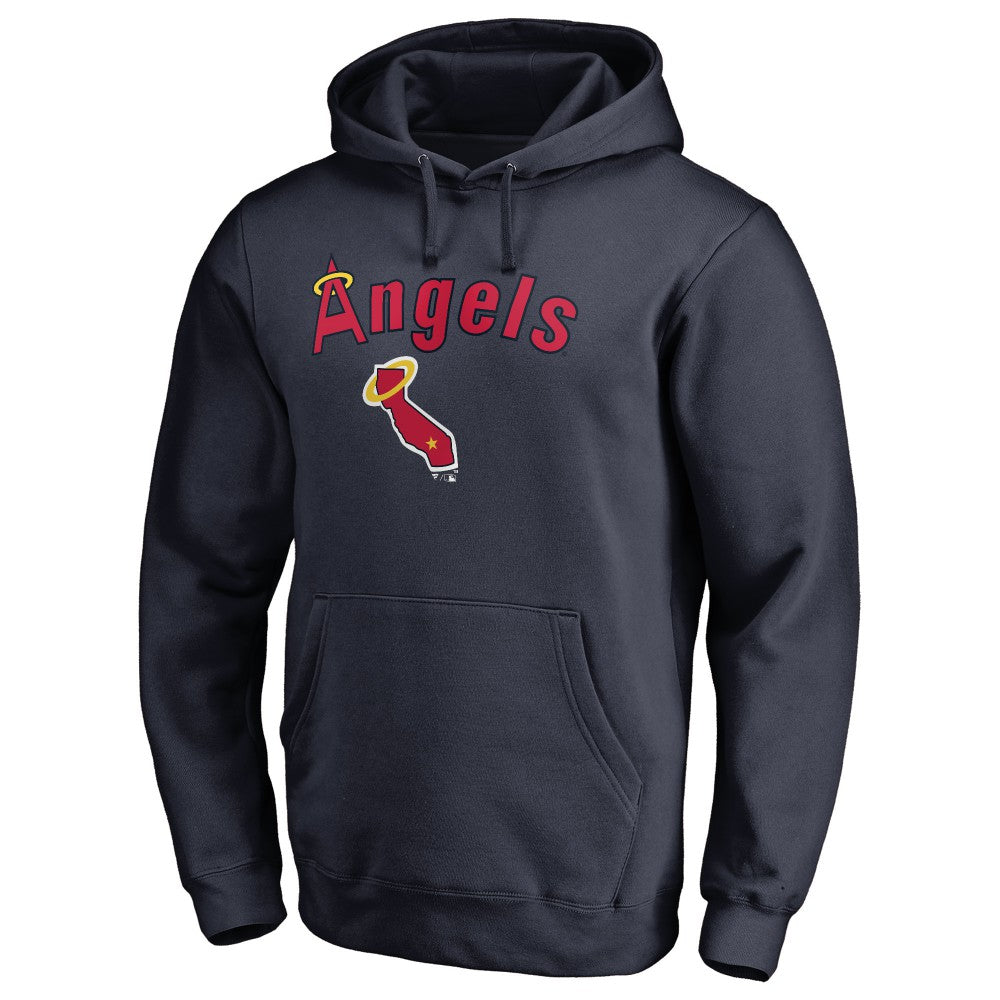 Los Angeles Angels Vintage Cooperstown Collection Wahconah Fitted Pullover Hoodie | MLB New
