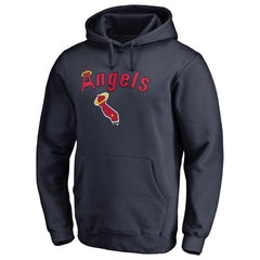 Los Angeles Angels Vintage Cooperstown Collection Wahconah Fitted Pullover Hoodie | MLB New