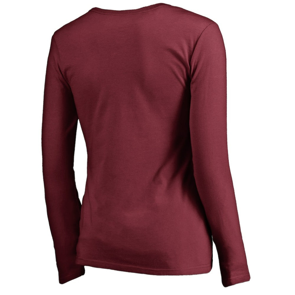 Philadelphia Phillies Women's Cooperstown Collection Slider Long Sleeve V-Neck T-Shirt | MLB Shop