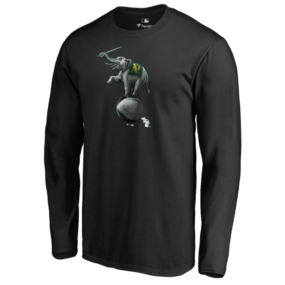 Athletics Midnight Mascot Long Sleeve T-Shirt | MLB Near me