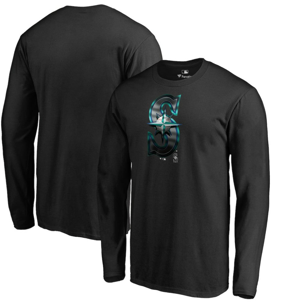 Seattle Mariners Midnight Mascot Long Sleeve T-Shirt | MLB Sale
